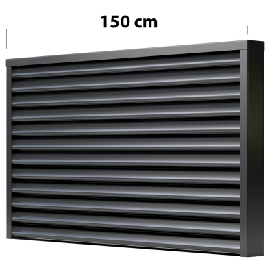 Sichtschutzzaun Twingo Feld Länge: 150 cm Höhe:200 cm Oberfläche: RAL 7016