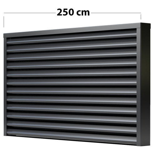 Sichtschutzzaun Twingo Feld Länge: 250 cm Höhe:180 cm Oberfläche: RAL 7024