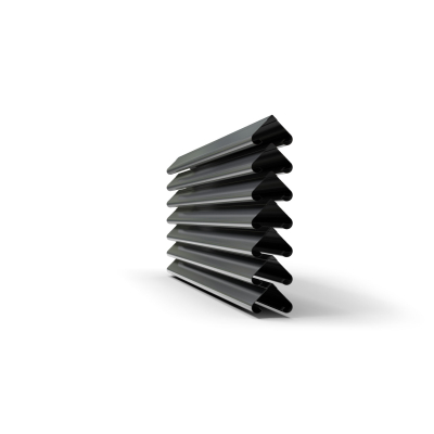 Sichtschutzzaun Twingo Feld Länge: 250 cm Höhe:180 cm Oberfläche: RAL 7024