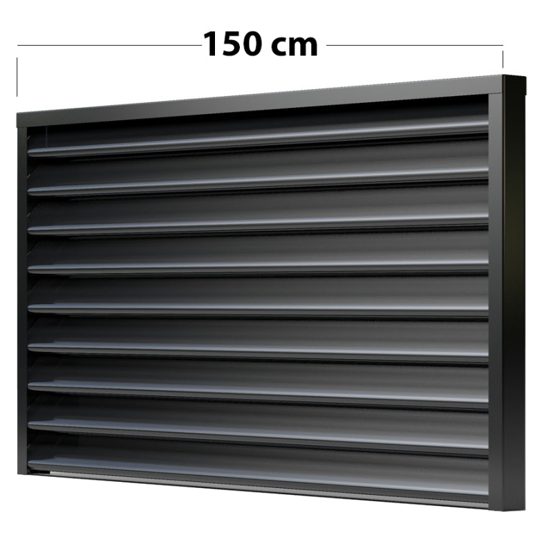 Zaunfeld Viola  150 cm x 120 cm Feld mit Systemschiene RAL 7016
