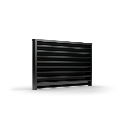 Zaunfeld Viola 200 cm x 180 cm mit Systemschiene RAL 9005