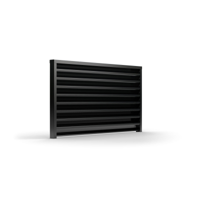 Zaunfeld Viola 200 cm x 180 cm mit Systemschiene RAL 9005