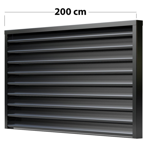 Zaunfeld Viola 200 cm x 180 cm mit Systemschiene RAL 7024