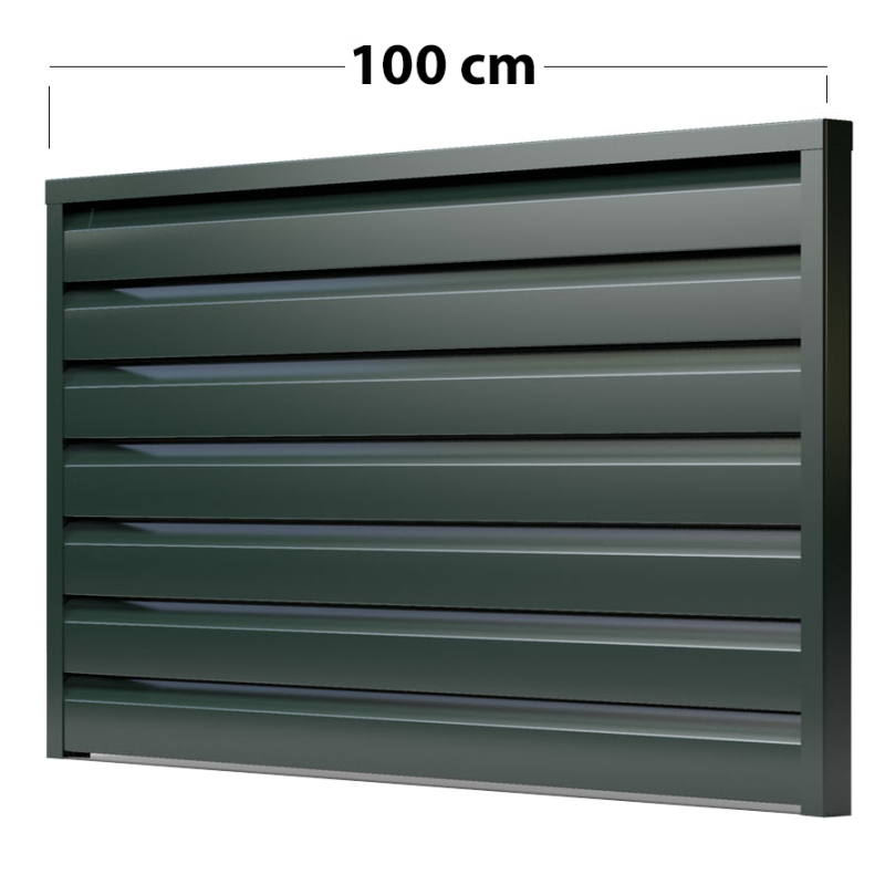 Sichtschutzzaun Lina Feld Länge: 100 cm Höhe:200 cm Oberfläche: RAL 7016
