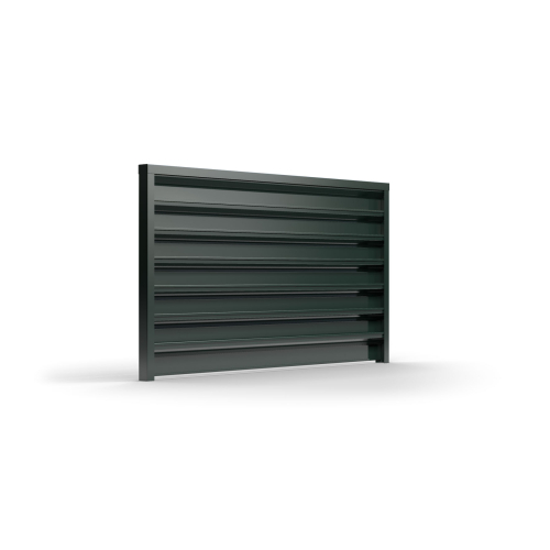 Sichtschutzzaun Lina Feld Länge: 100 cm Höhe:200 cm Oberfläche: RAL 7016