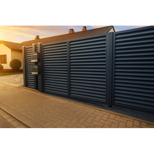 Zaunfeld Alumax Länge: 200 cm x Höhe ... cm mit Systemschiene