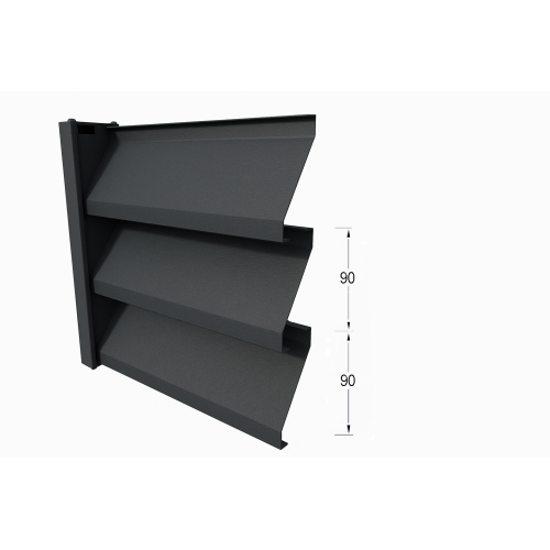 Zaunfeld Alumax Länge: 200 cm x Höhe ... cm mit Systemschiene