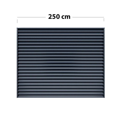 Zaunfeld Alumax Länge: 250 cm x Höhe ... cm mit Systemschiene