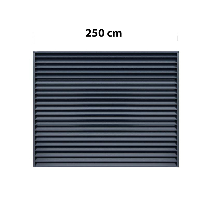 Zaunfeld AluLine Länge: 200 cm x Höhe ... cm mit Systemschiene