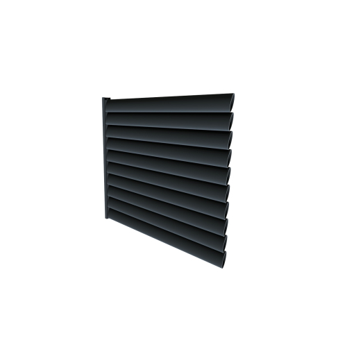 Zaunfeld AluLine L250 cm x H120 cm Feld mit Systemschiene RAL 7016