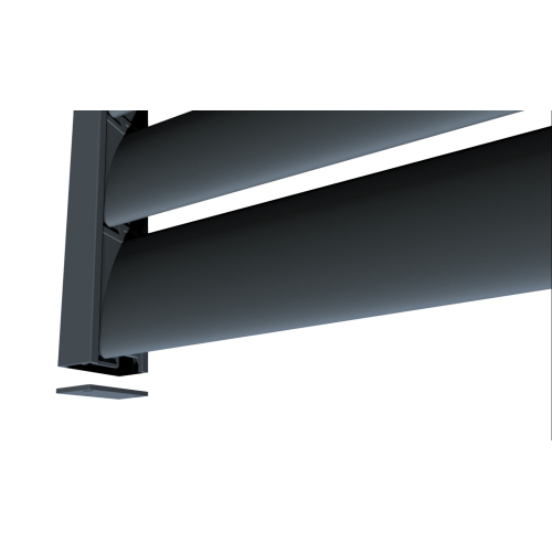 Zaunfeld AluLine L250 cm x H120 cm Feld mit Systemschiene RAL 7016