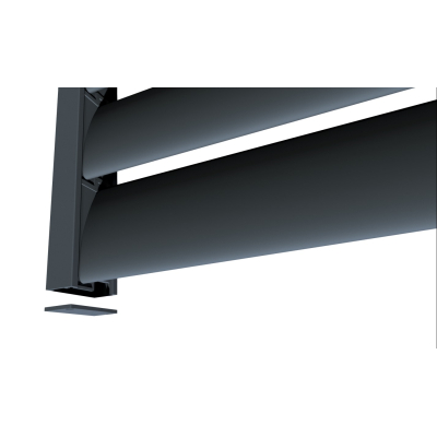 Zaunfeld AluLine L250 cm x H120 cm Feld mit Systemschiene RAL 7016