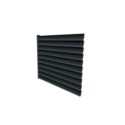 Zaunfeld AluLine L250 cm x H140 cm Feld mit Systemschiene RAL 7040