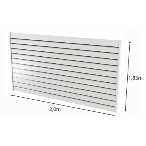 Zaunfeld TrapezSchild L200 cm x H180 cm RAL 7040