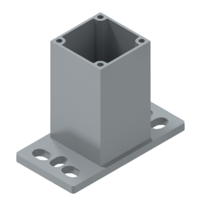 Pfosten-Konfigurator mit Fußplatte